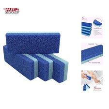 Foot Pumice Stone for Feet Hard Skin Callus Remover and Scrubber Pack of 4 Blue