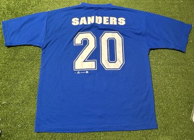Vintage Detroit Lions Barry Sanders #20 Jersey Shirt Blue Mens XL Sports Attack