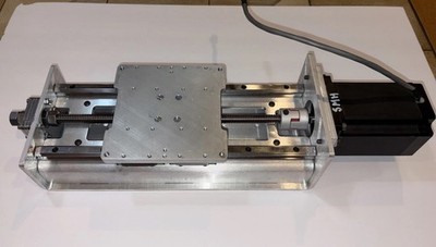 Nema-34 Linear CNC Stage Heavy Duty Custom w/ 1280 oz-in Stepper Motor 7.5  Trav
