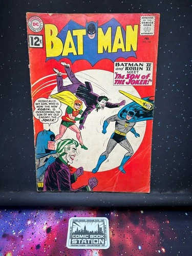 Batman #145 Raw G/VG Early Silver Age Robin w/ Red Hair Joker VTG DC Comic '62
