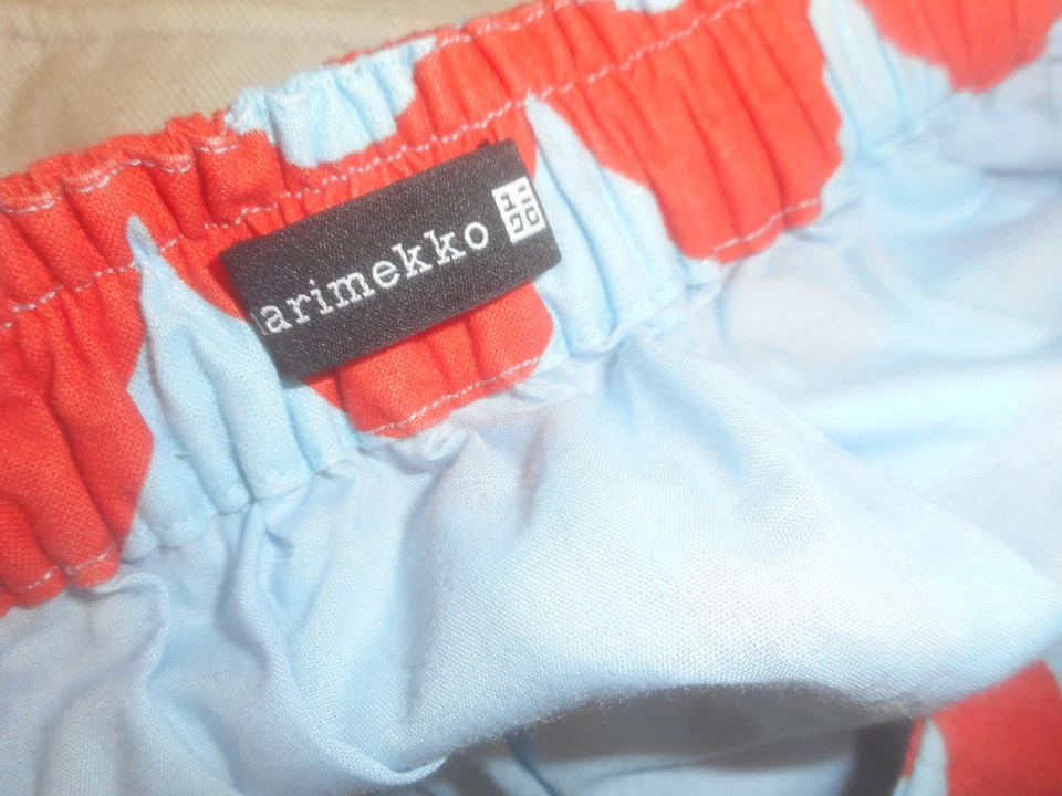 FALDA COMPLETA MARIMEKKO WAVE 50 % LINO 50 % ALGODÓN CINTURA 26-27 NUEVA SIN ETIQUETAS Foto 2 de 4