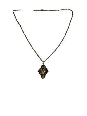 22 Zoll goldfarben Jungfrau Maria Halskette Anhänger. Modeschmuck. ��