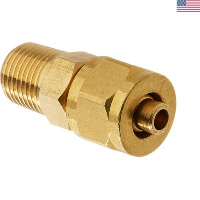 92951 1/8'' Male NPT to 1/4'' Compression Fitting for 1/4'' Air Line, Brass