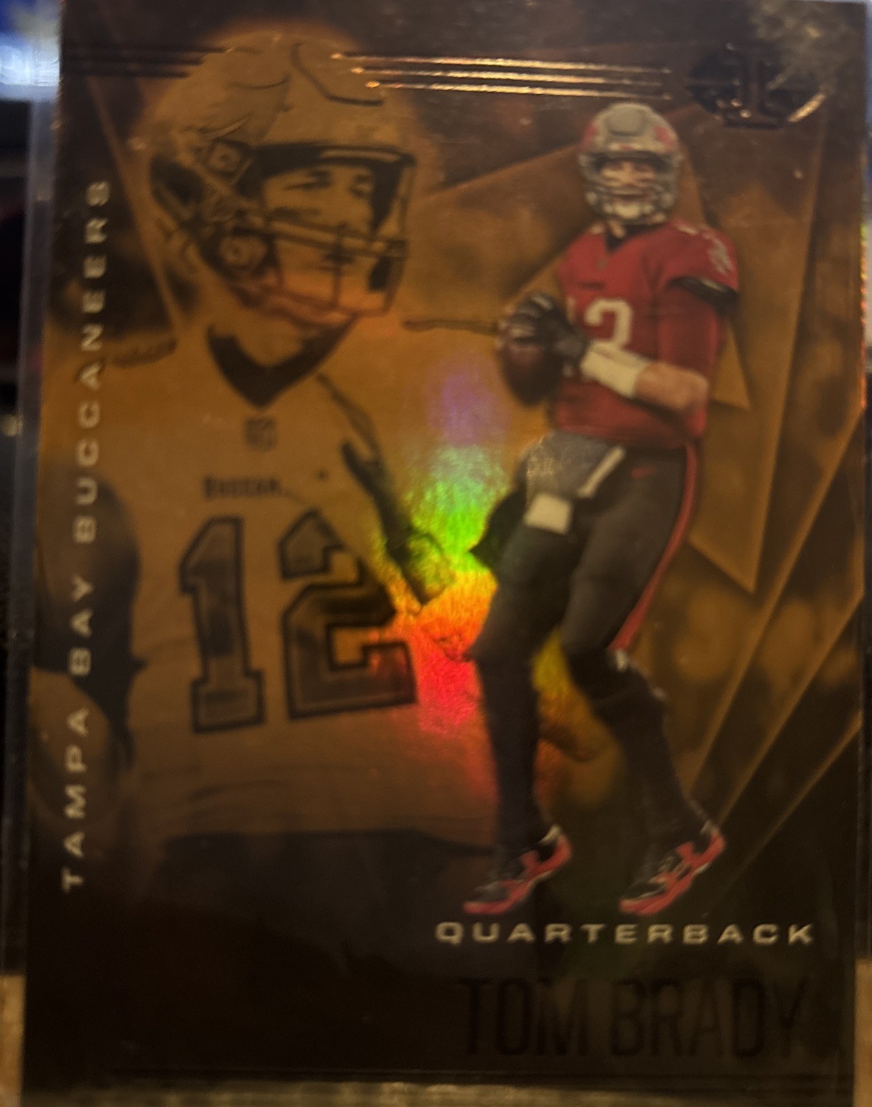 2020 Panini Illusions - Tom Brady #1 Trophy Collection Orange