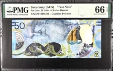 PMG66 Australia 50 Units Darwin Test Note Guardian Polymer