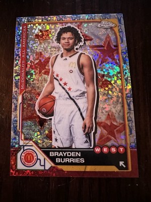 2025 Topps Chrome McDonald s All-American Brayden Burries McFlurry Refractor #8
