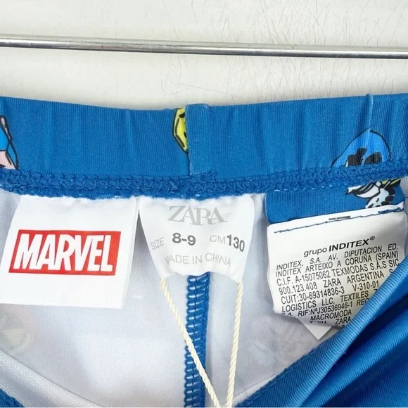 Pantalones Cortos de Natación Zara Niños Marvel Azul Superhéroe Talla 8-9 Nuevos con Etiquetas Foto 4 de 4