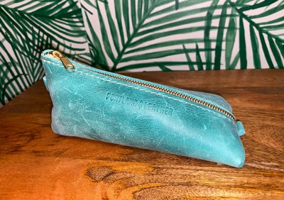 Portland Leather Goods Alpine Surf Cosmetic Zip Pouch