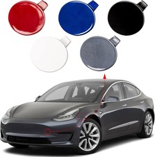 Front Bumper Tow Hook Cover Towing Eye Cap Fit for Model 3 2017 2018 2019 108417