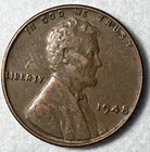 1948 Lincoln Wheat Cent Vintage Coins Old Coins Antique Coins VG Free Shipping!