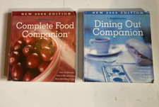 WEIGHT WATCHERS 2009 DINING OUT COMPANION points COMPLETE FOOD lot of 2