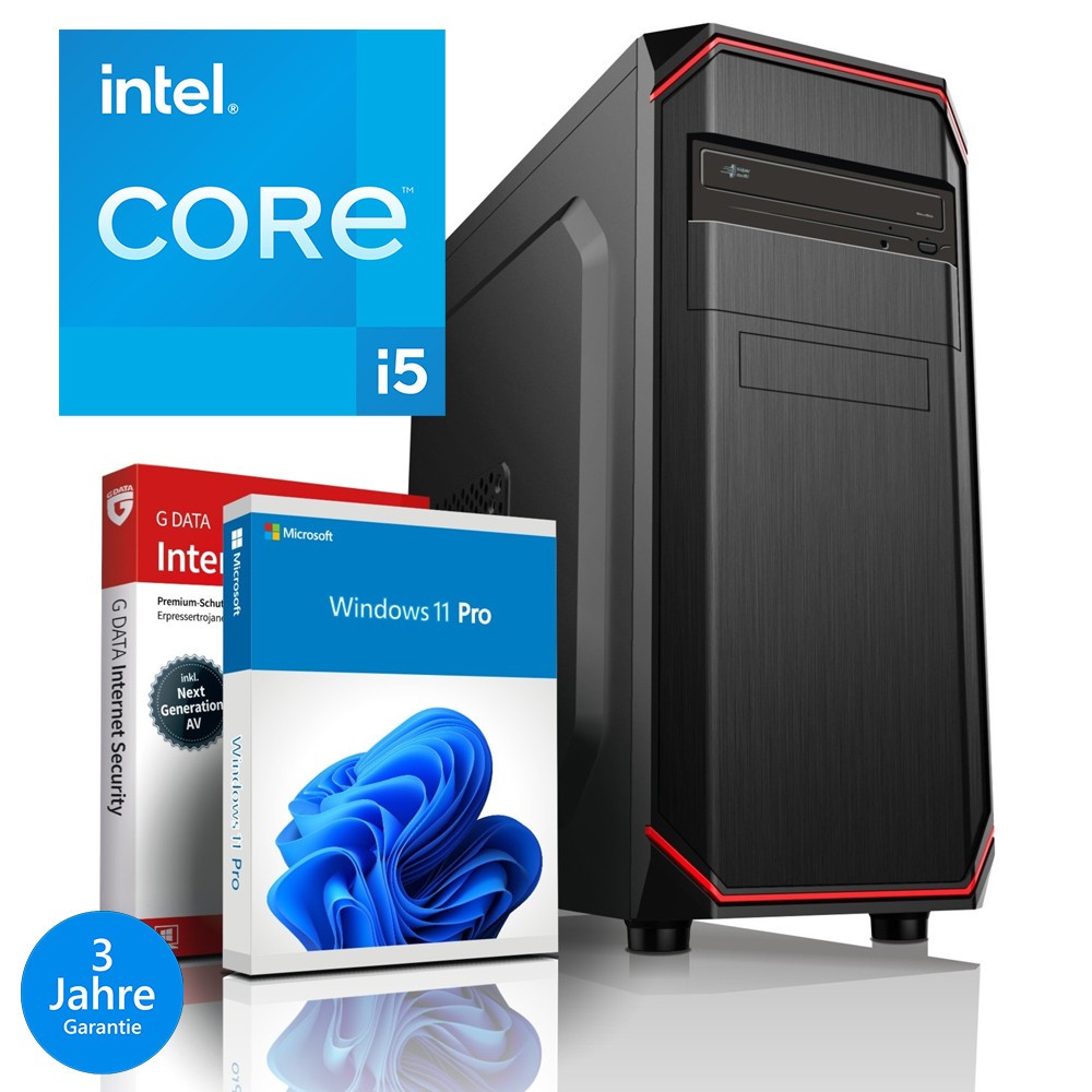 OFFICE PC Intel Core i5 4570S 4x3.6GHz 16GB 512GB SSD Windows 11 Computer DVD-RW