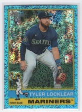 #447 2025 Topps Heritage BLUE SPARKLE Tyler Locklear Seattle Mariners