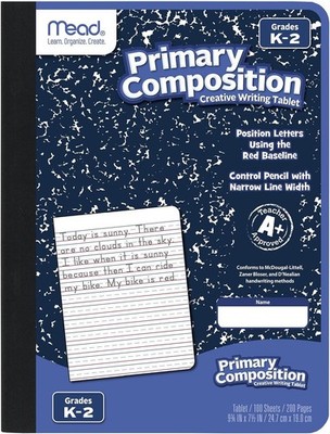 Mead Primary Composition Book, Ruled Journal, 1 Pack, Grades K-2 