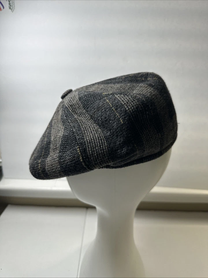 NUEVO CON ETIQUETAS Goorin Bros Periódico Niño Sombrero Plano Hombres Carbón Pequeño Foto 3 de 4
