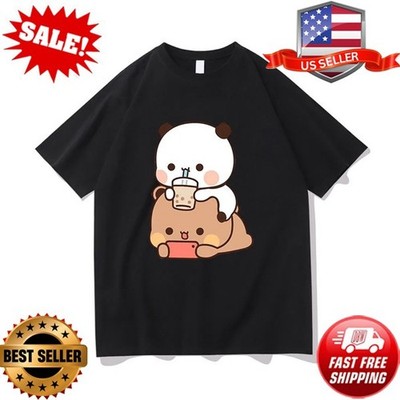 Panda Bear Bubu and Dudu Bubble tea Shirt, Birthday gift Unisex
