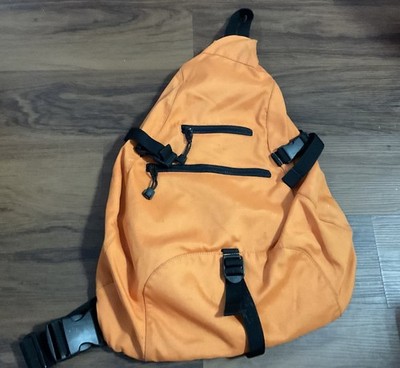 Gap vintage 2000s Sling Backpack Black And Orange Used In