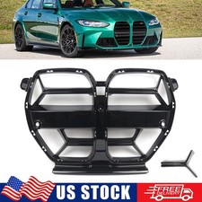 For 2021-2025 Bmw M3 G80 M4 G82 G83 Csl Style Abs Gloss Black Nose Grill Grille
