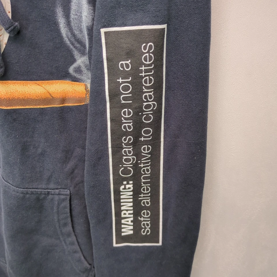 Белая сова сигара толстовка с капюшоном темно-синий коллекционеров промо толстовка с капюшоном размер маленький - Изображение 4 из 4