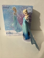 Disney Frozen Premium Figure Elsa 7.5” Tall Original Box Japan Sega