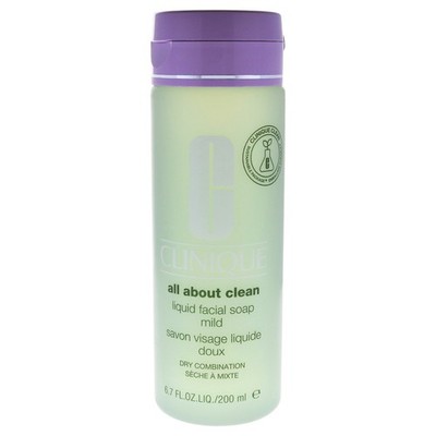 3 Pack All About Clean Liquid Facial Soap Mild by Clinique for Unisex - 6.7 oz