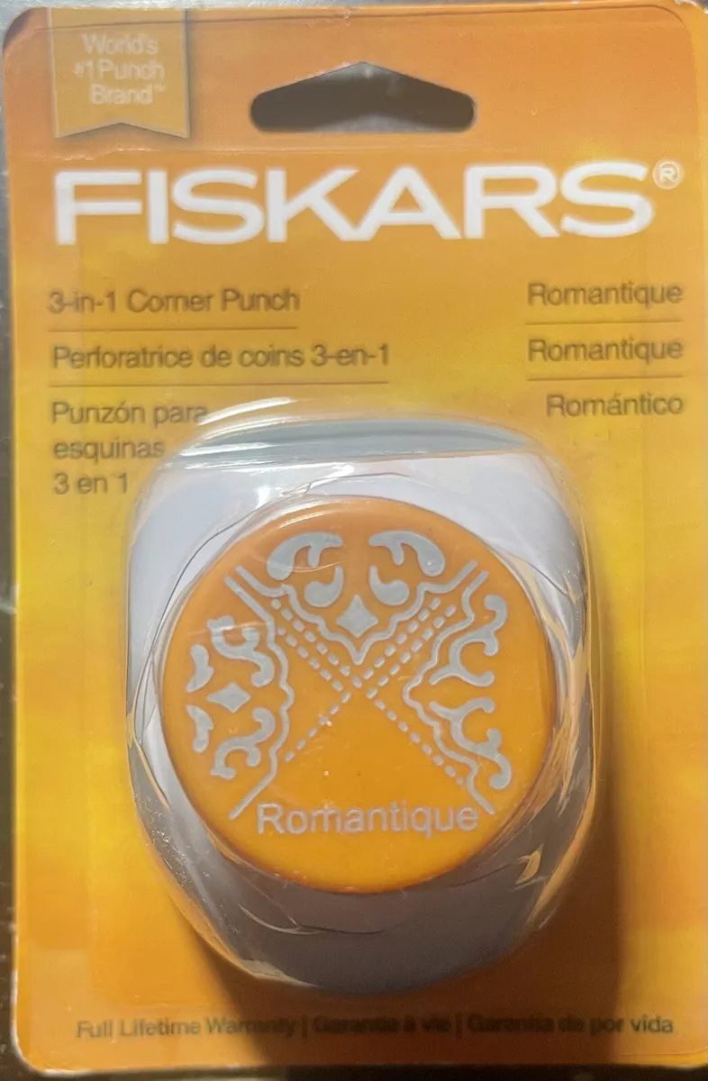 Fiskars 3 in 1 Corner Punch Romantique