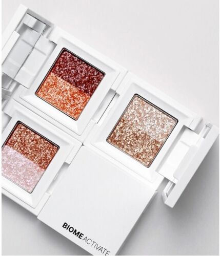 BIOME ACTIVATE Duo Glitter Eye Shadow 1.8g #Radiant Pink VEGAN Eyes Makeup New - Picture 10 of 12
