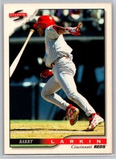 💎1996 Score Baseball Dugout Collection #5 Barry Larkin - Cincinnati Reds💎