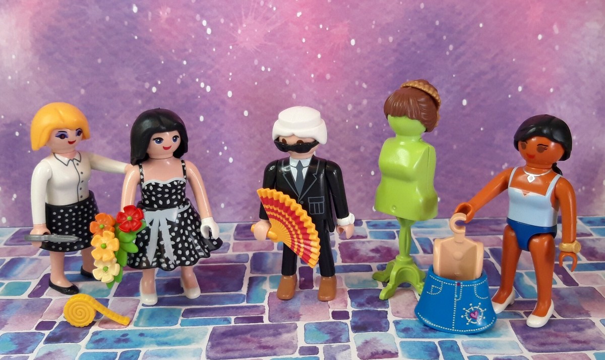 PLAYMOBIL KARL LAGERFELD MODE STYLISTE PHOTOGRAPHE COUTURIER