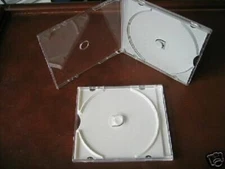 100 10.4MM NEW SUPER CD DVD JEWEL CASES W/ PUSH-HUB W/GRAY TRAY ASSEMBLED FC2007