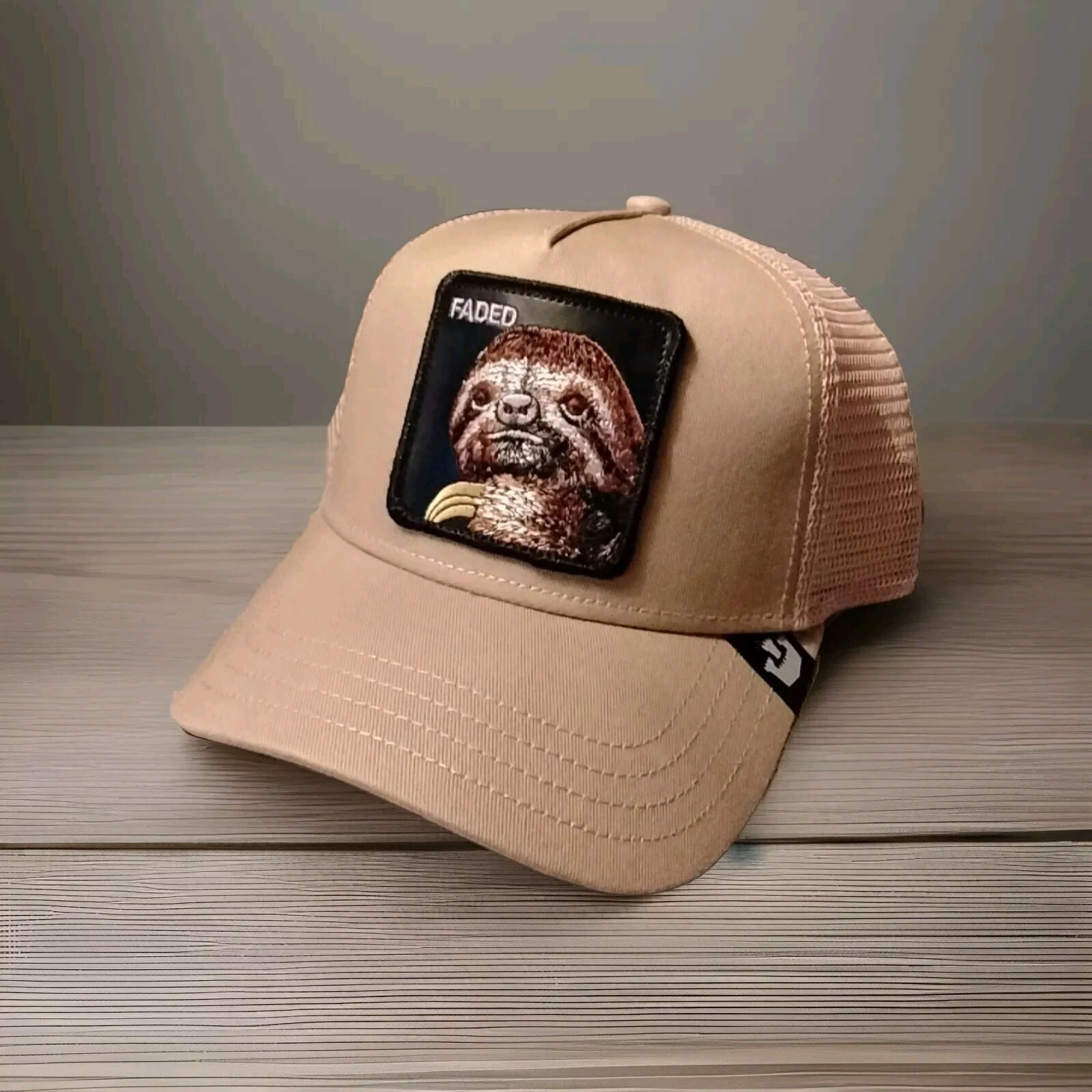 Goorin Bros The Faded Sloth Exclusive The Farm Trucker Hat Limited Ed. New + Tag