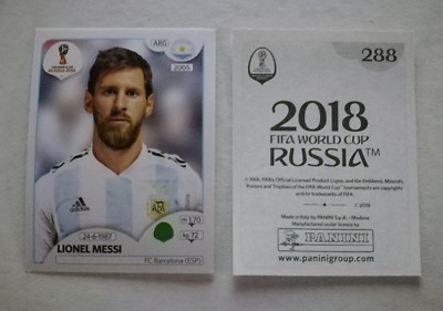 Panini WM 2018 World Cup Russia - Sticker 288 - Lionel MESSI ...