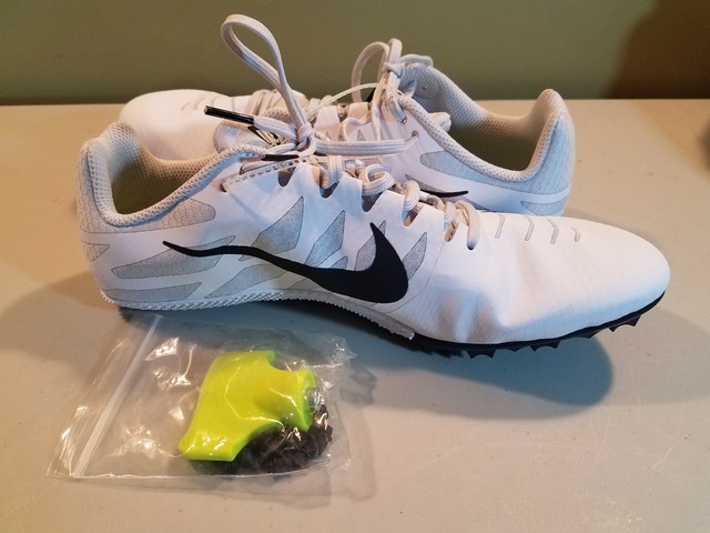 Nike Zoom Rival S 9 Unisex Track Spike - Black/White | The Running Outlet