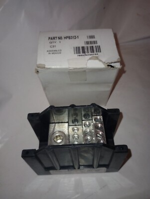 Distri Block NEW GENUINE EDISON HPB312-1 POWER DISTRI. BLOCK 310A-600V COMPATIBLE ...