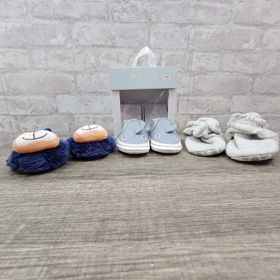 Lot of 3 infant boy shoes size 2 0-6 months - Image 2 of 4