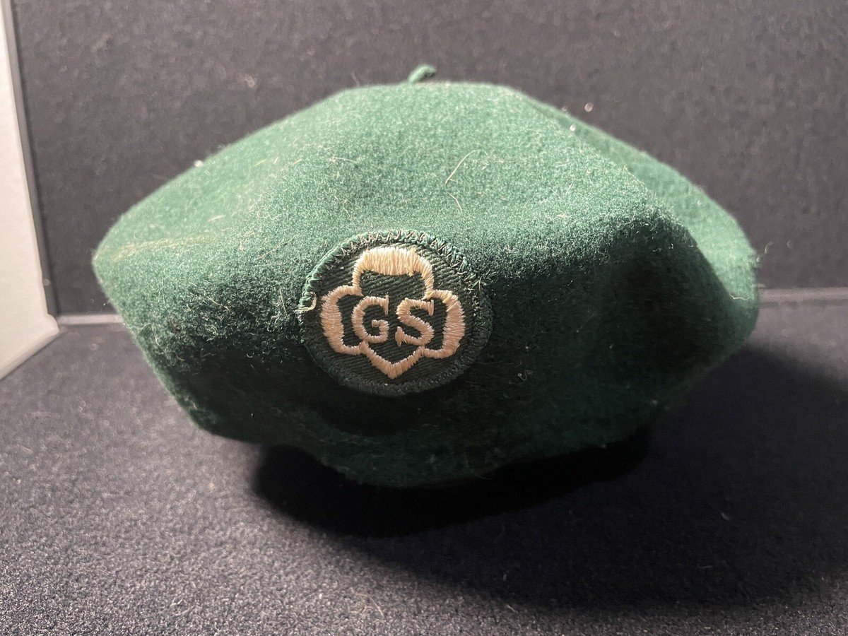 Vintage Kangol Girl Scouts Official New York City Green Wool Beret Vintage 1960 main image 4