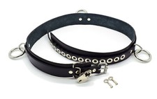 Leather Locking Bondage Belt by Axovus