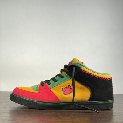 VTG Rare Ipath REED Skate Shoes Mens 13 Rasta Suede Skateboard Classic Y2K 90s