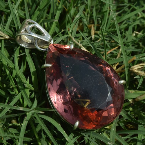 Color-Changing Alexandrite 120ct 925 Sterling Silver Pendant Gift for Daughter - Picture 4 of 7