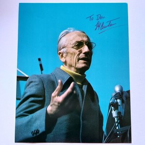 Jacques Cousteau Signed 8x10 Photo French Oceanographer Underwater Documentaries