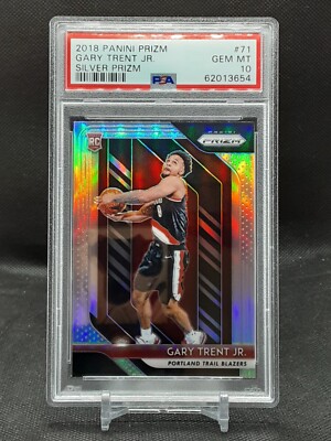 GARY TRENT JR 2018-19 PRIZM SILVER PRIZM ROOKIE PSA GEM MT 10 RAPTORS ...