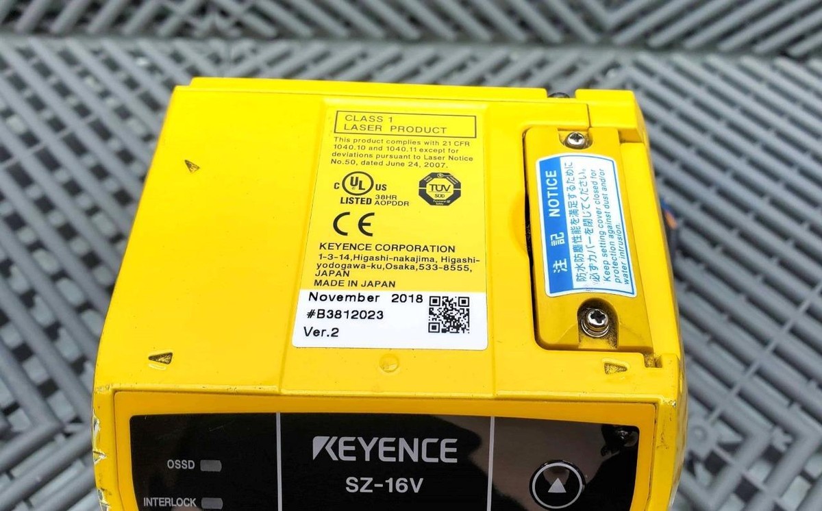 Keyence SZ-16V Safety Laser Scanner Multi-bank Multi-zone 30 Keyence SZ-16V Safety Laser Scanner Multi-bank Multi-zone 30
