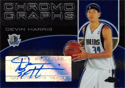 Devin Harris autographed Basketball Card 2005 Topps Chrome Chromo Graphs #CHDH