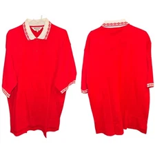 Vintage Nologo Classic Golf Shirt Red Size XL *Fast Ship*