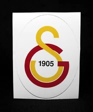 Turkish Super Lig Football Club Galatasaray AS Oval Logo Sticker