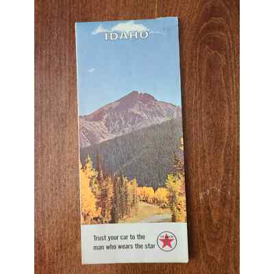 Idaho Road Map Courtesy of Texaco 1966 Edition (20) (3E)
