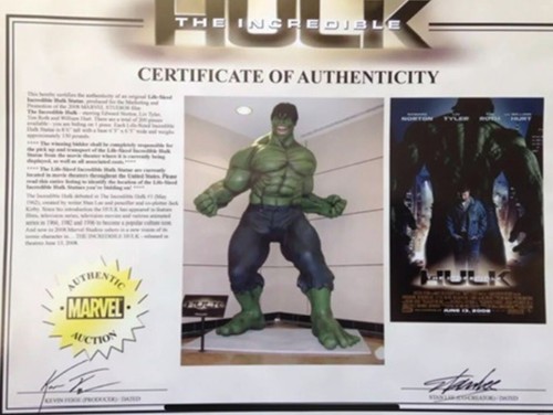 Lebensgroße Marvel Incredible Hulk 2008 Kino Display 1:1 Statue - Bild 13 von 13