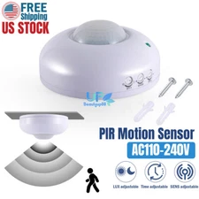 110-240V PIR Infrared Motion Sensor Detector Switch Light Sensor 3Key Occupancy 
