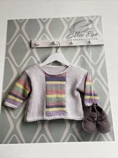 Ella Rae Childs Catriona Pullover Size 12M 2Y 4Y 6Y Knitting Pattern
