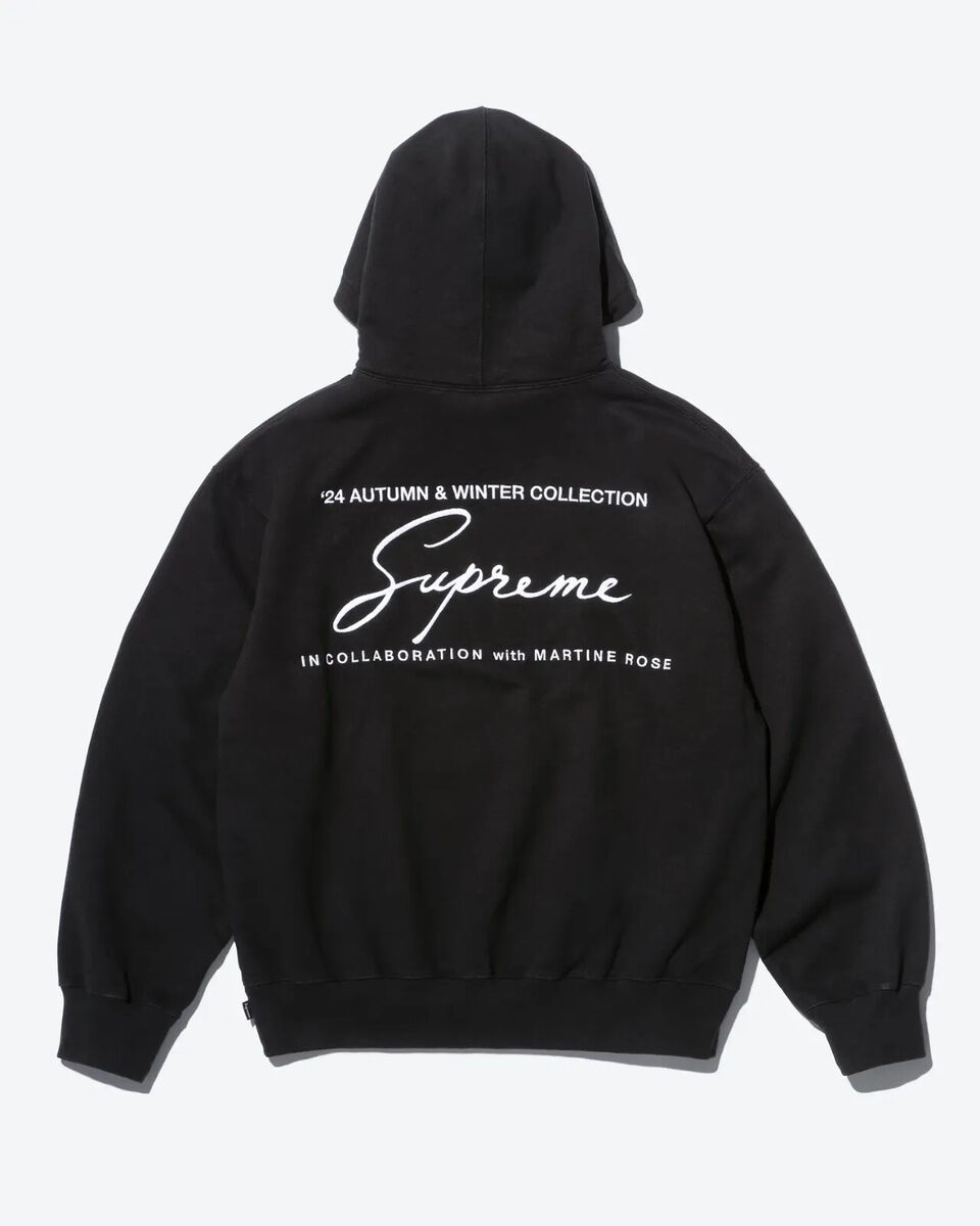 Supreme x Martine Rose Hooded Sweatshirt Black Navy Red Supreme x Martine Rose Hooded Sweatshirt Black Navy Red
